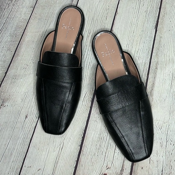 LINEA PAOLO Black Slip On Loafers - Picture 7 of 7